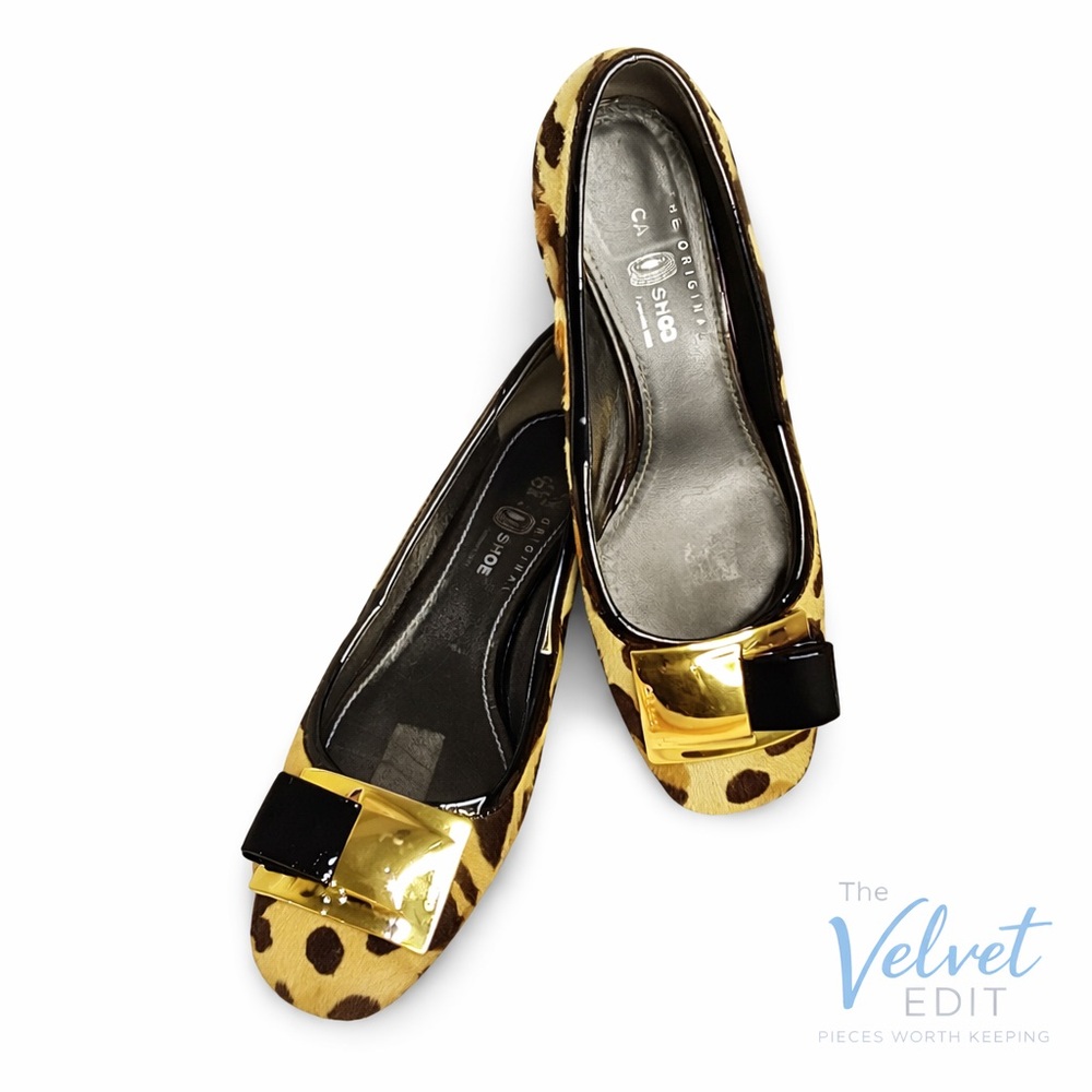 Car Shoe by Prada Leopard Calf Hair Flats | Size 36 | Made in Italy